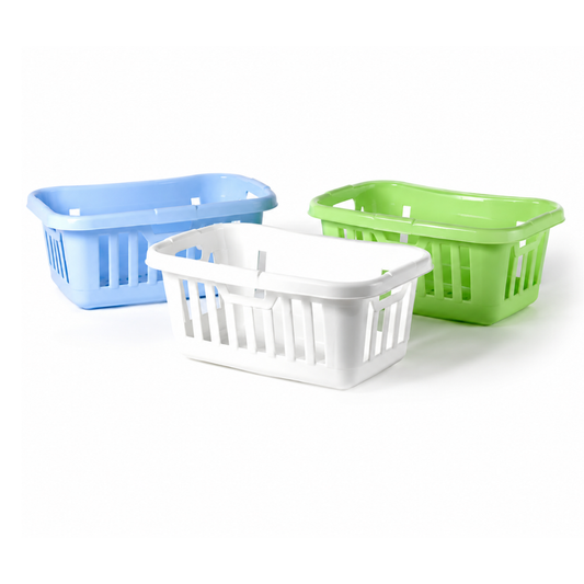 Plastic Laundry Basket — Heavy Duty Utility Tote