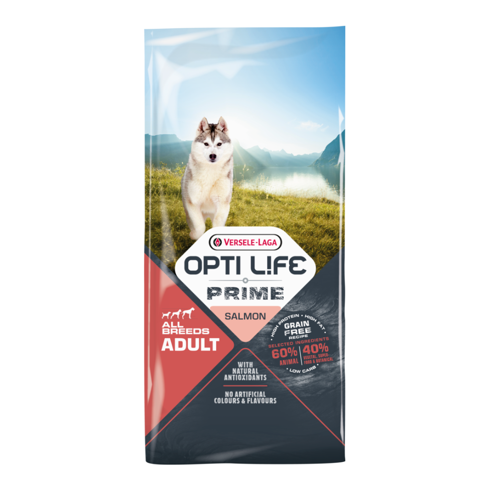 Versele-Laga Opti Life Prime Adult Salmon – Grain-Free All Breeds