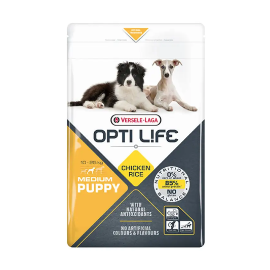 Versele-Laga Opti Life Puppy Medium Chicken & Rice 2.5KG