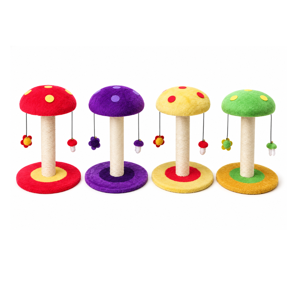 Croci Mushroom Cat Scratching Post – 47cm Play & Claw Activity Center