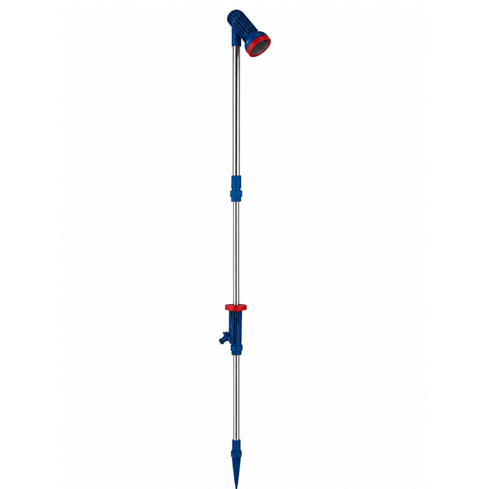 Uniflex Two-Piece Garden Shower on Spike – Portable Outdoor 2.24m Refreshment Station