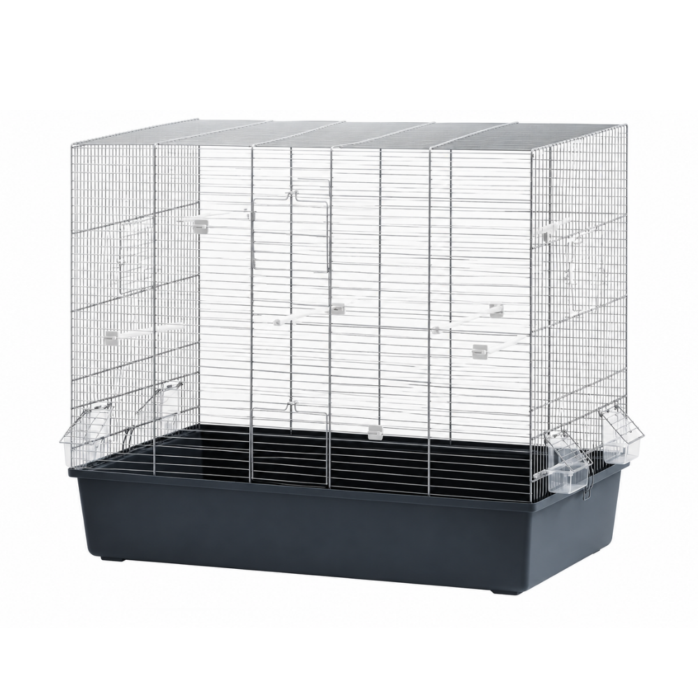 Fop Rose Chrome & Dark Blue Bird Cage