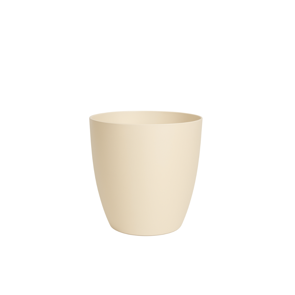 Marchioro Bayon 35V Planter – 35 cm Diameter, Crema Finish