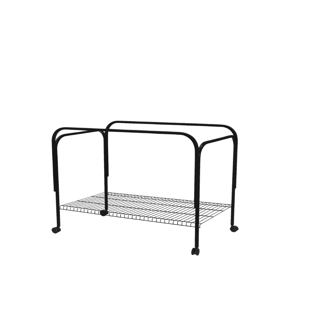 Marchioro Vekto 120 Cage Stand – 120 cm Metal Stand with Wheels & Storage Shelf