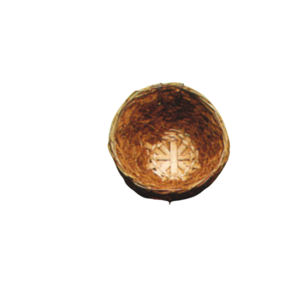 NIDO BAMBOO E COCCO – Natural Bamboo &amp; Coconut Nest for Birds | Eco-Friendly Breeding Nest for Finches & Canaries