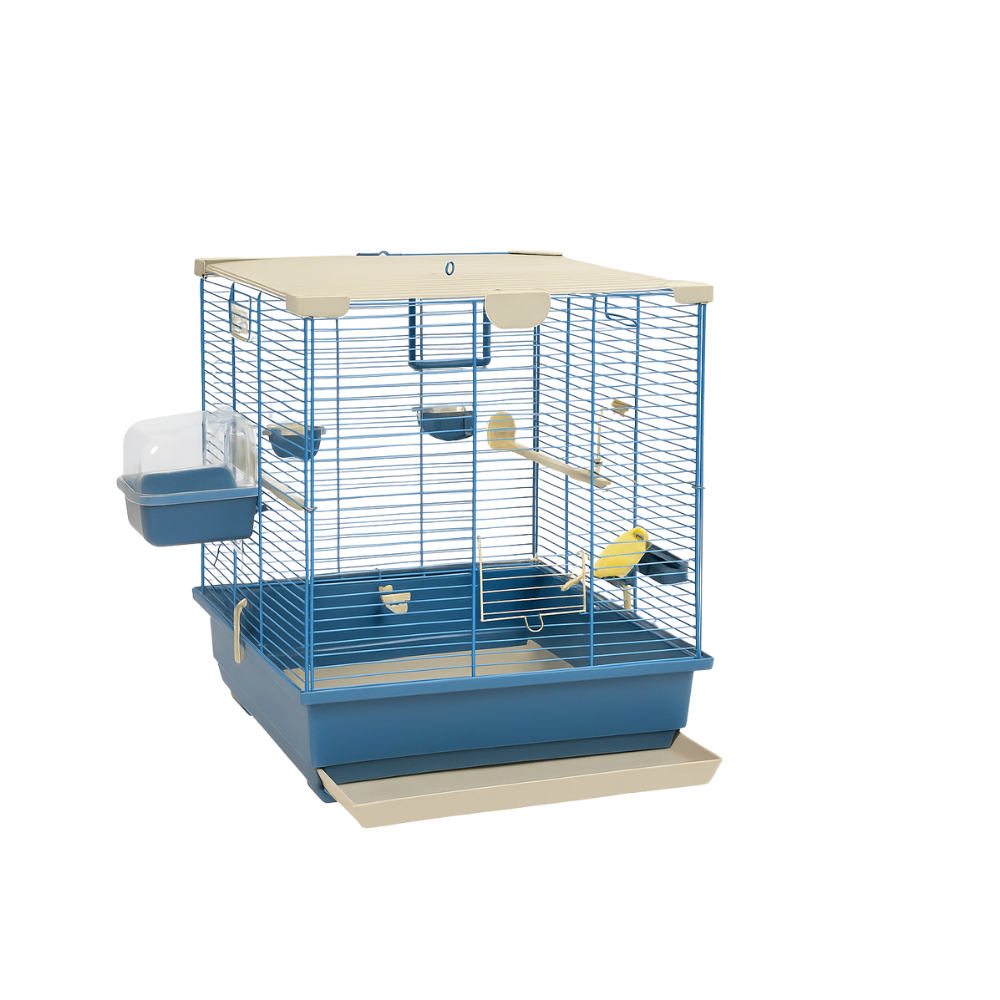 Marchioro Flora 42 Q Bird Cage – Blue & Bianco Finish