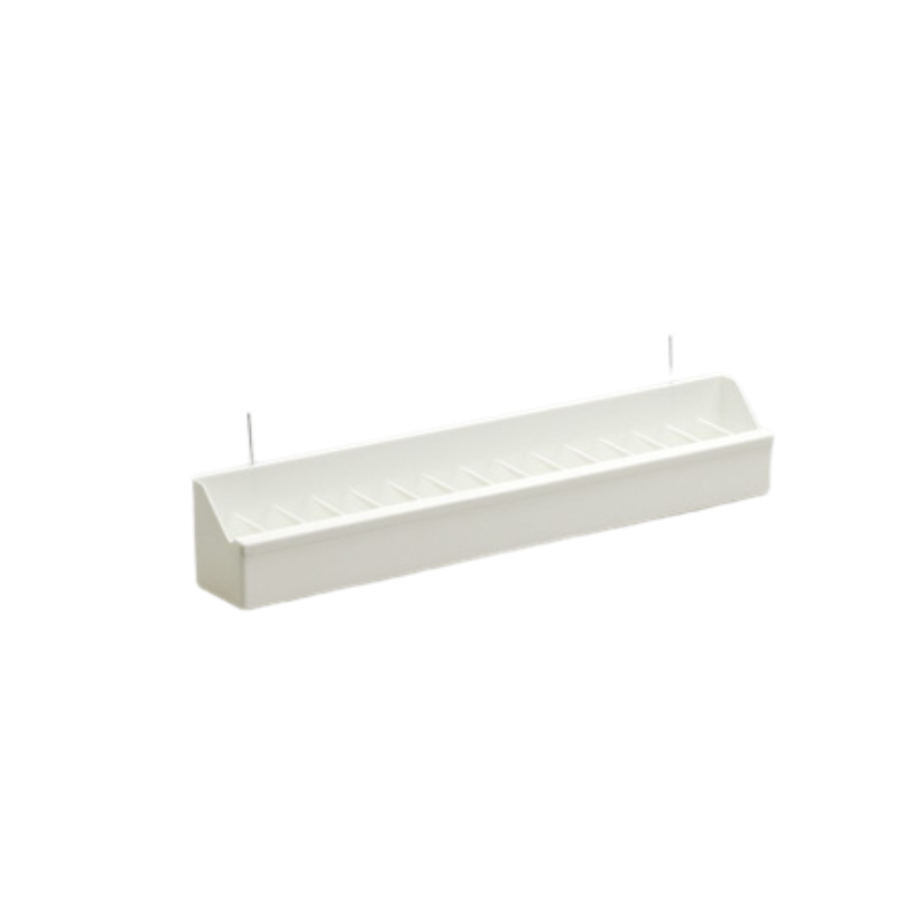 MANGIATOIA BIANCA 38.5 C/FERRI – White Bird Feeder with Metal Supports | Durable & Easy to Fill