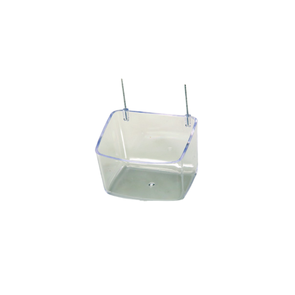 Mangiatoia 11 × 6 × 5 cm – Plastic Bird Feeder for Cages