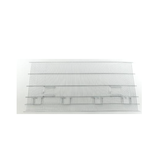 Frontale Zincato 4 Mangiatoie – Zinc-Coated Front Panel for 55 cm Cages