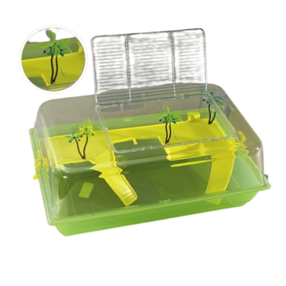 TART TARTA MAXI LUX COP PLASTIC – Deluxe Plastic Turtle Tank with Cover | Spacious Habitat for Turtles & Small Aquatic Pets