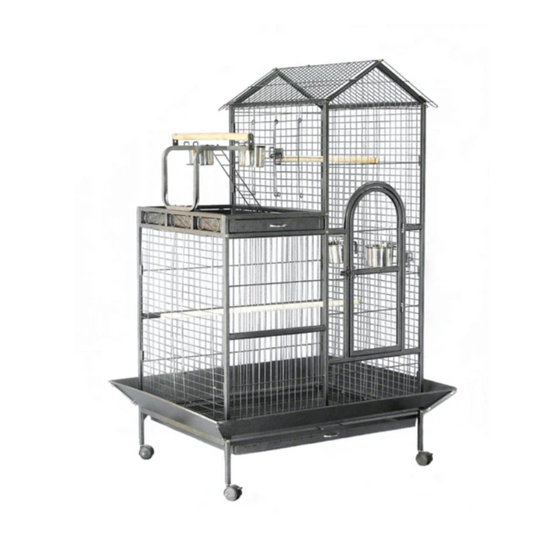 A17 Premium Parrot Cage - Large Habitat for Amazons & Cockatoos