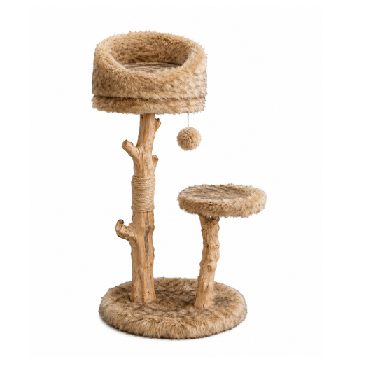 Croci Masai Boma Cat Tree – 99cm Luxury Boho-Chic Scratching Tower