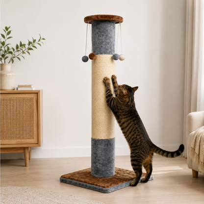 Croci Lisbona Cat Scratching Post 50x50x116cm | Large Sisal Column Cat Tree Malta