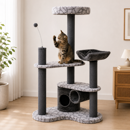 Croci Home Barney Cat Tree – 170cm Deluxe Multi-Level Activity Tower