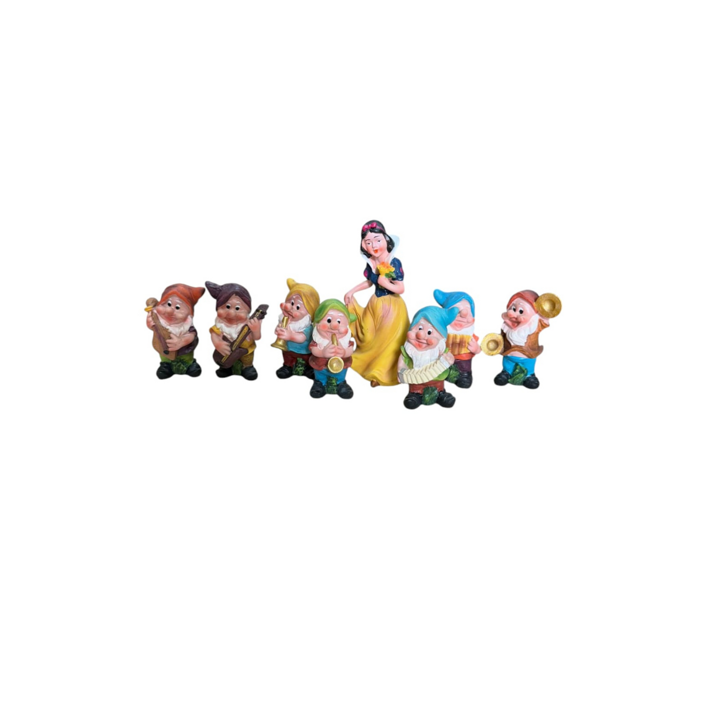Snow White(11*6*20cm) & 7 Dwarfs (5*4*10cm)