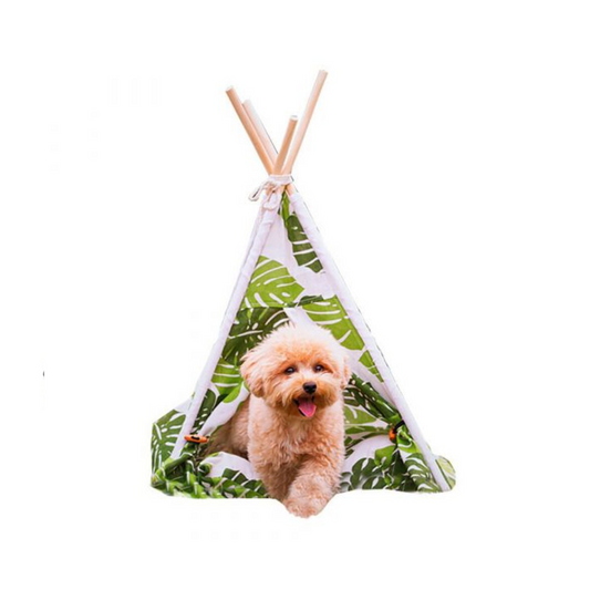 Tepee Tent with Jungle Leaves 50cm