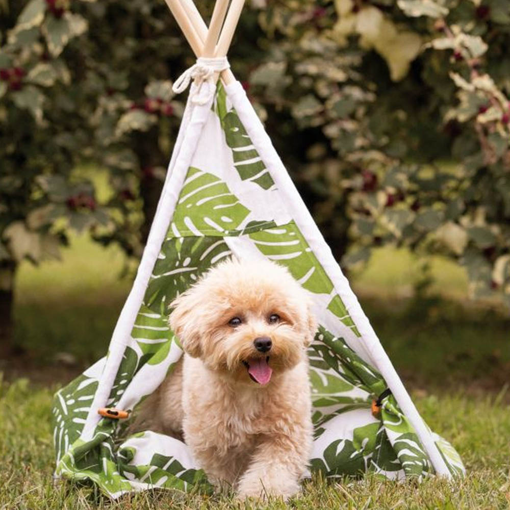 Tepee Tent with Jungle Leaves 50cm