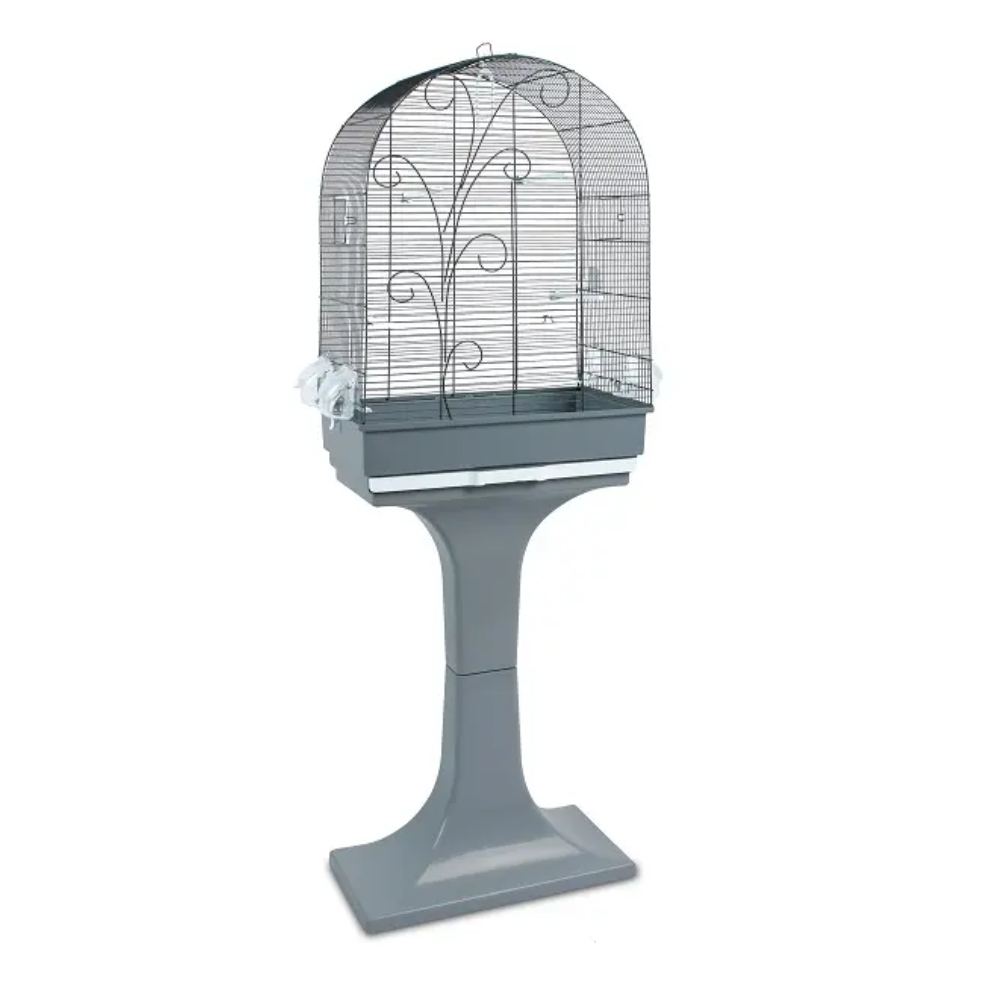 Grey cage on a Stand for Birds