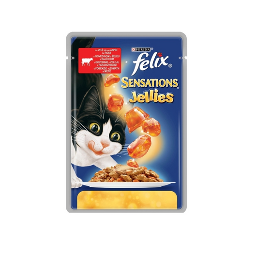 Felix Sensations Jellies Beef & Tomato