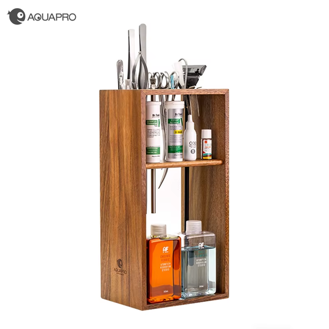 Aquapro Walnut Wood Aquascaping Tool Stand