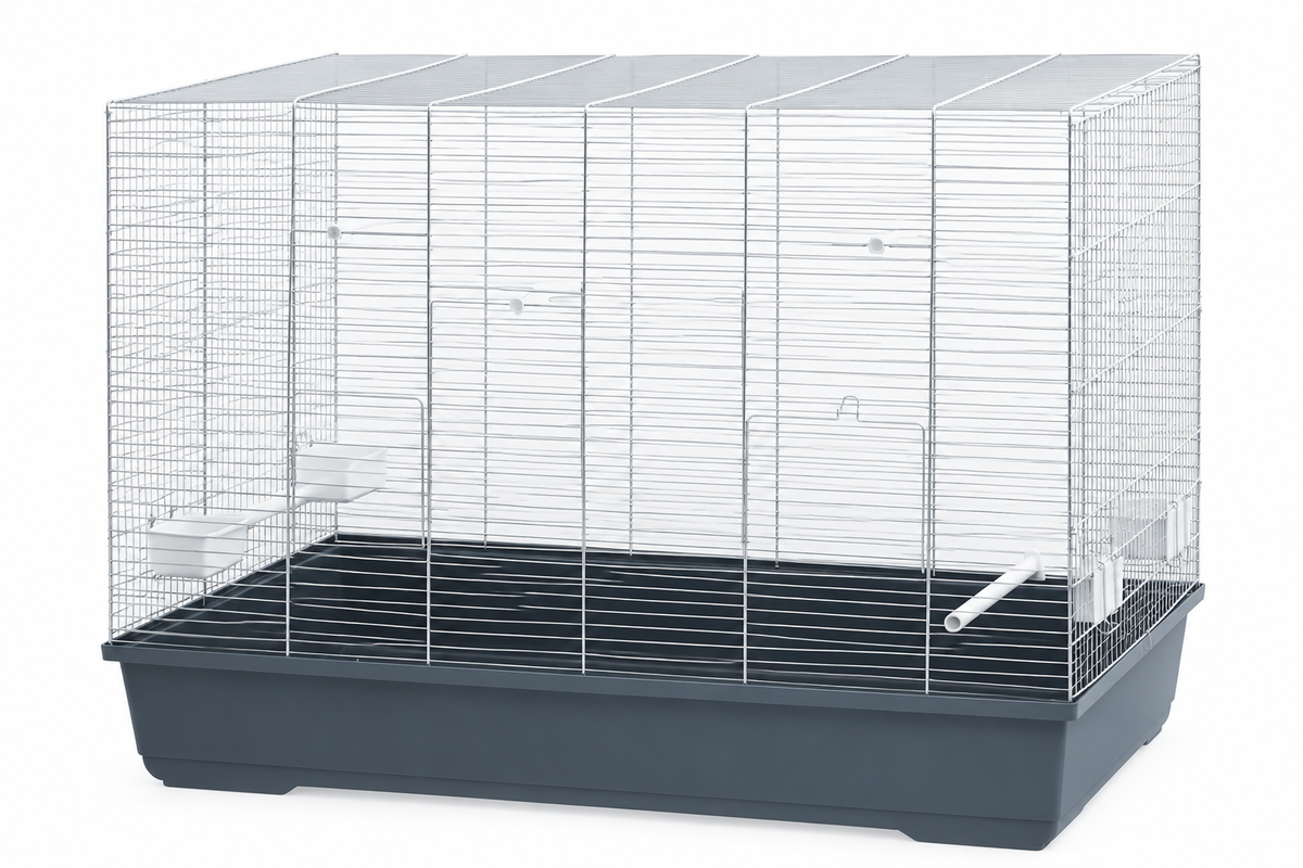 Fop Kloris Chrome & Dark Blue Bird Cage