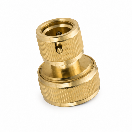 Uniflex 3/4" Brass Hose Connector – Heavy-Duty Leak-Free Fitting (801212)