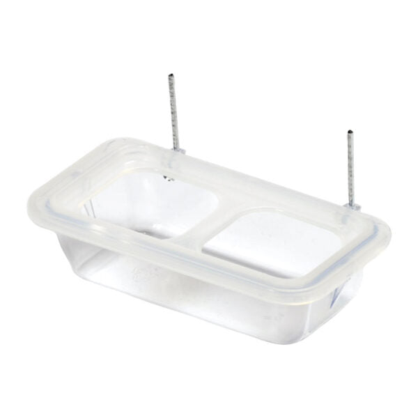 STA Mangiatoia Titti — Bird Feeder with Anti-Waste Grid & Separator (8x4x3cm)