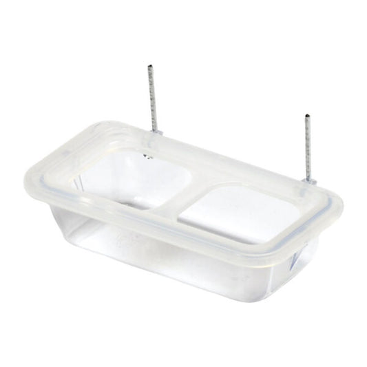 STA Mangiatoia Titti — Bird Feeder with Anti-Waste Grid & Separator (8x4x3cm)